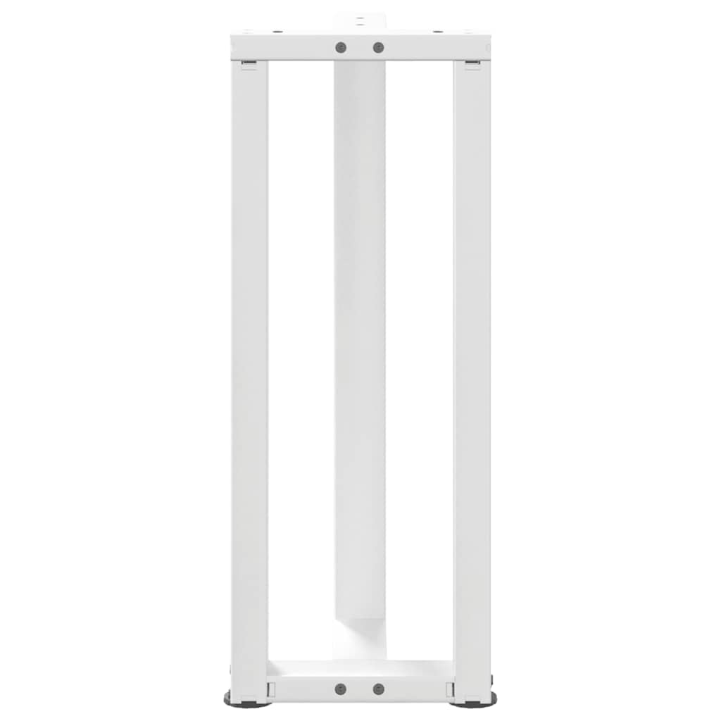 vidaXL Nogi do stołu konsolowego w kształcie litery T 2 szt. Białe 38x25x(72-73) cm Stal