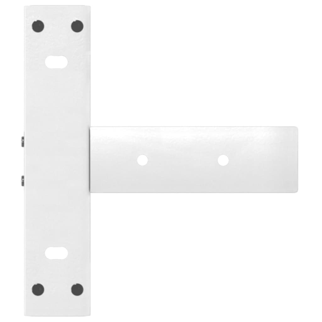 vidaXL Nogi do stołu konsolowego w kształcie litery T 2 szt. Białe 38x25x(72-73) cm Stal