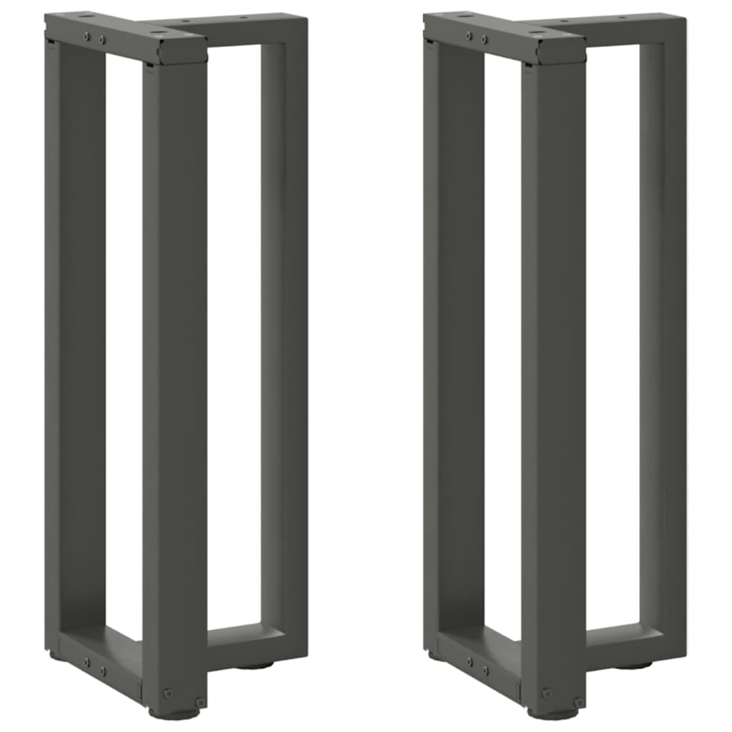 vidaXL Nogi do stołu konsolowego w kształcie litery T 2 szt. Antracyt 38x25x(72-73) cm Stal