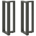 vidaXL Nogi do stołu konsolowego w kształcie litery T 2 szt. Antracyt 38x25x(72-73) cm Stal