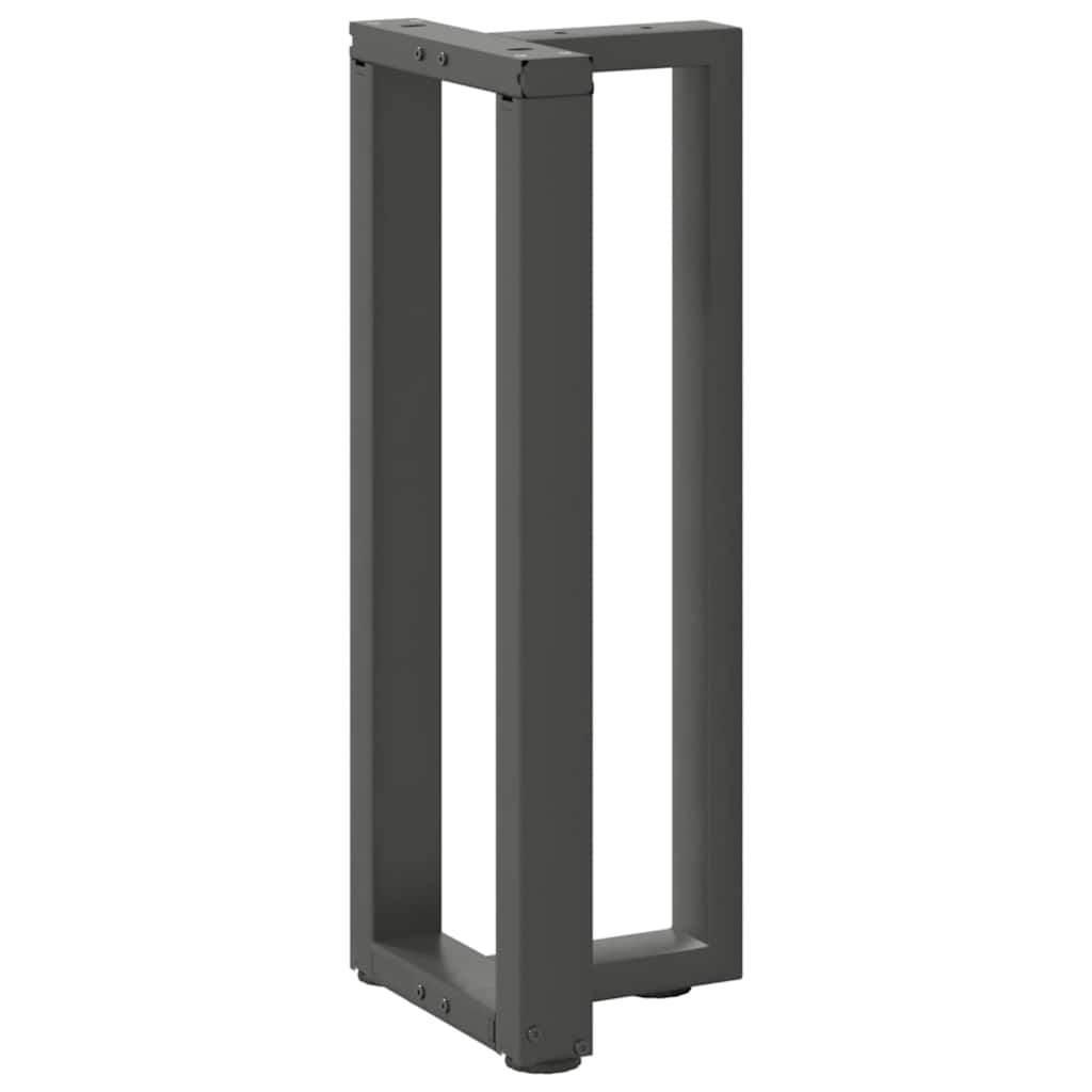 vidaXL Nogi do stołu konsolowego w kształcie litery T 2 szt. Antracyt 38x25x(72-73) cm Stal