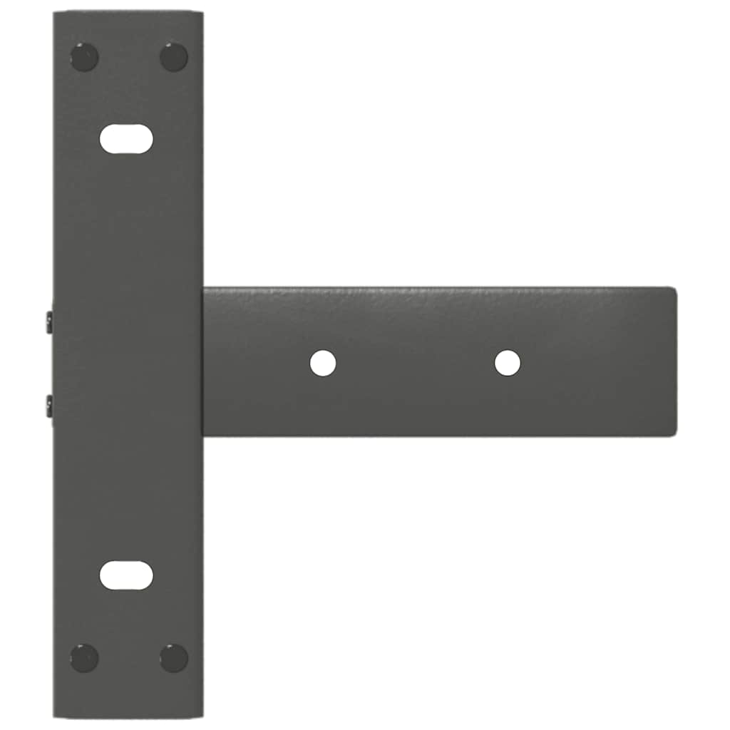 vidaXL Nogi do stołu konsolowego w kształcie litery T 2 szt. Antracyt 38x25x(72-73) cm Stal
