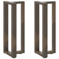 vidaXL Nogi do stołu konsolowego w kształcie litery T 2 szt. Czarne 38x25x(72-73) cm Stal