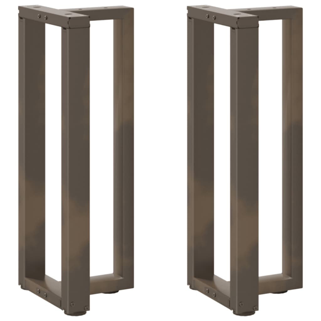 vidaXL Nogi do stołu konsolowego w kształcie litery T 2 szt. Czarne 38x25x(72-73) cm Stal