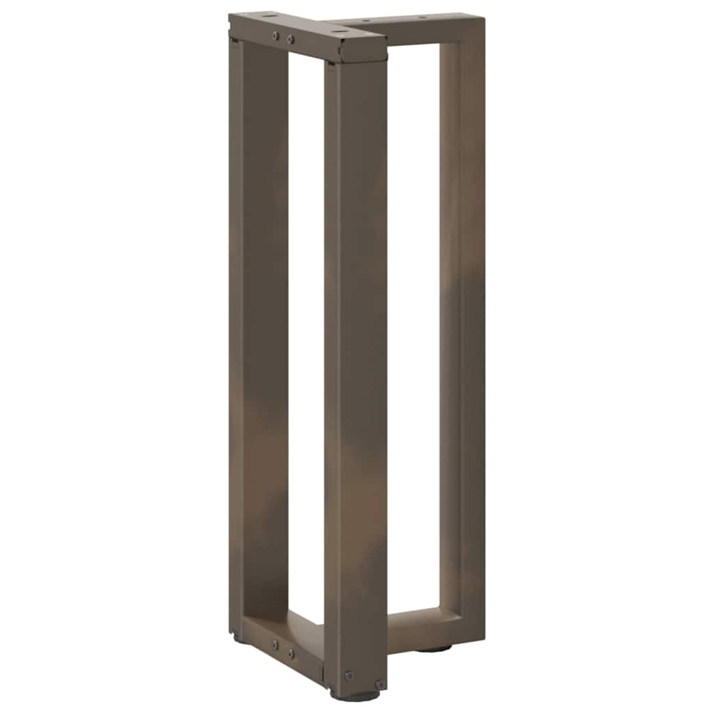 vidaXL Nogi do stołu konsolowego w kształcie litery T 2 szt. Czarne 38x25x(72-73) cm Stal