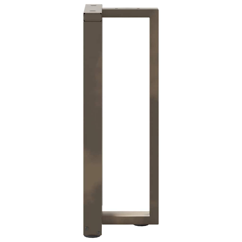 vidaXL Nogi do stołu konsolowego w kształcie litery T 2 szt. Czarne 38x25x(72-73) cm Stal
