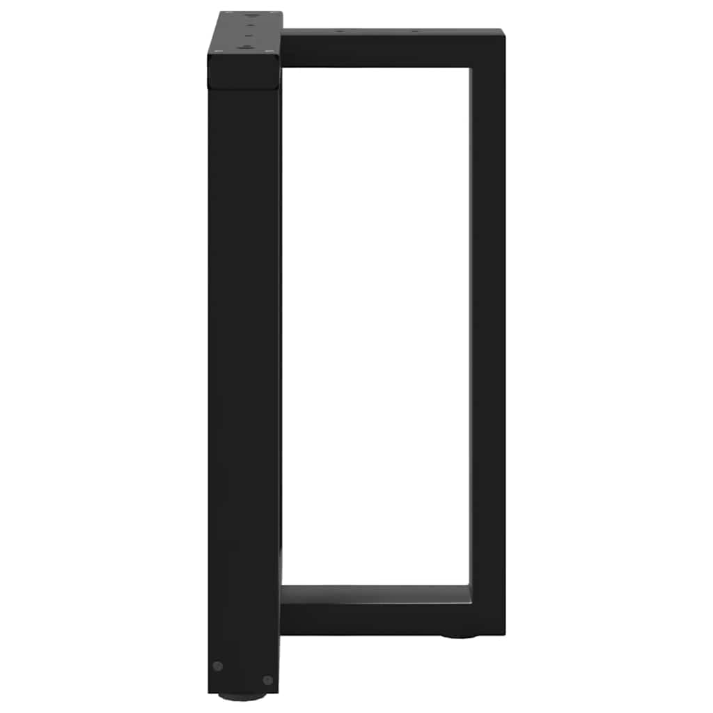vidaXL Nogi do stołu jadalnego w kształcie litery T 2 szt. Czarne 50x35x(72-73) cm Stal