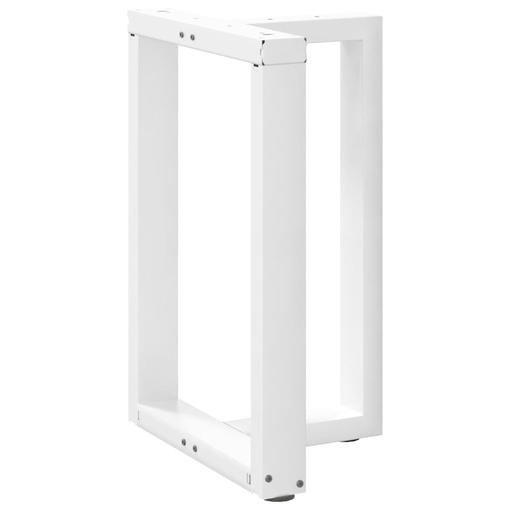 vidaXL Nogi do stołu jadalnego w kształcie litery T 2 szt. Białe 50x35x(72-73) cm Stal