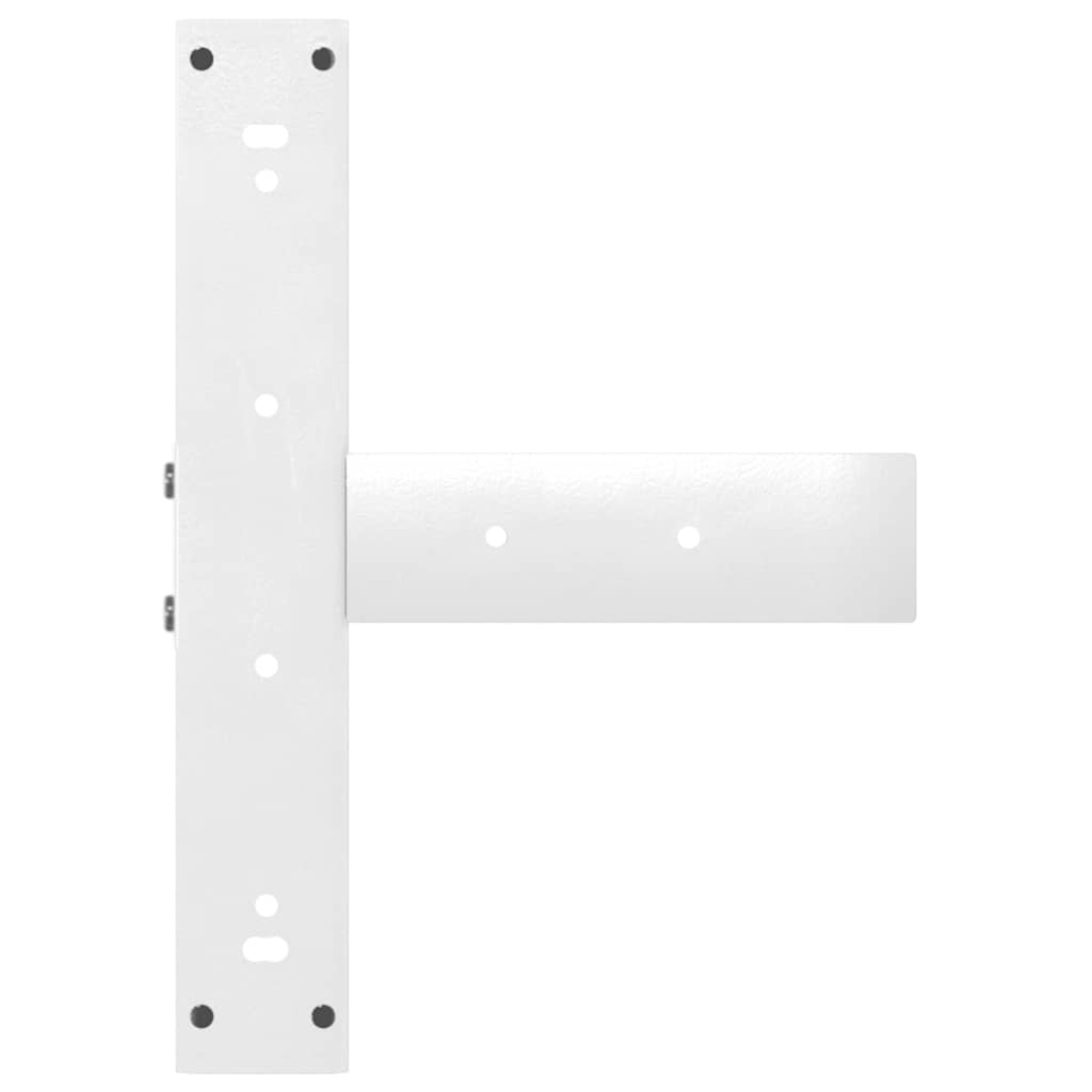vidaXL Nogi do stołu jadalnego w kształcie litery T 2 szt. Białe 50x35x(72-73) cm Stal