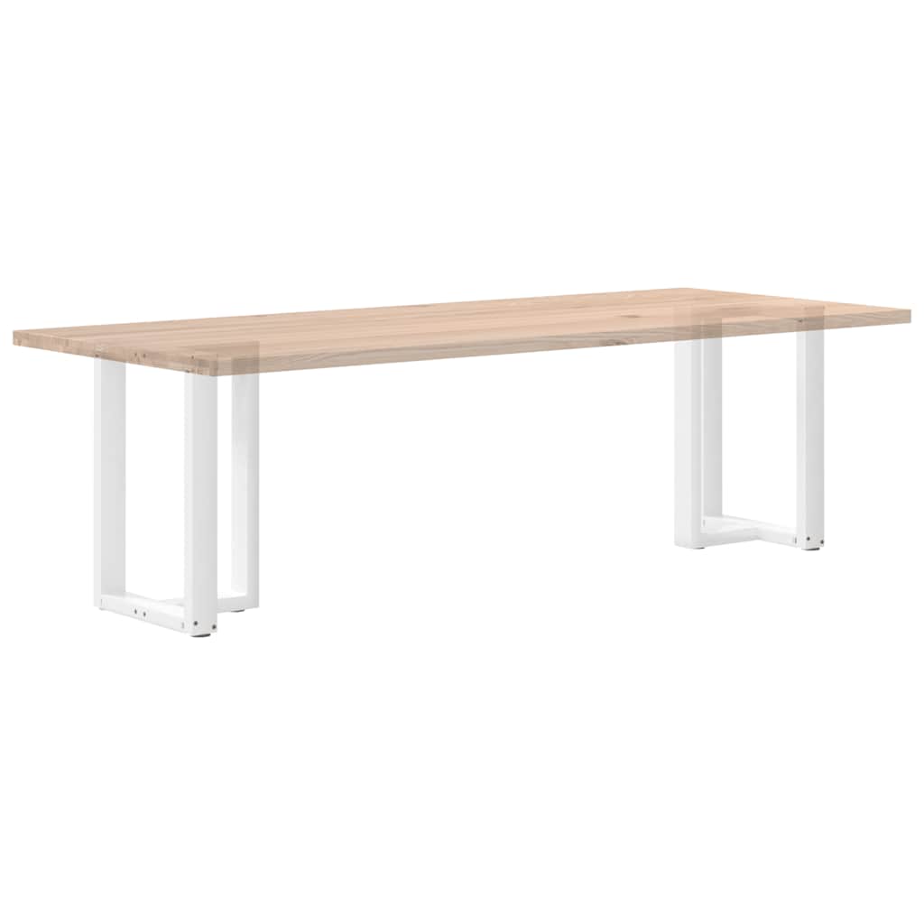 vidaXL Nogi do stołu jadalnego w kształcie litery T 2 szt. Białe 50x35x(72-73) cm Stal