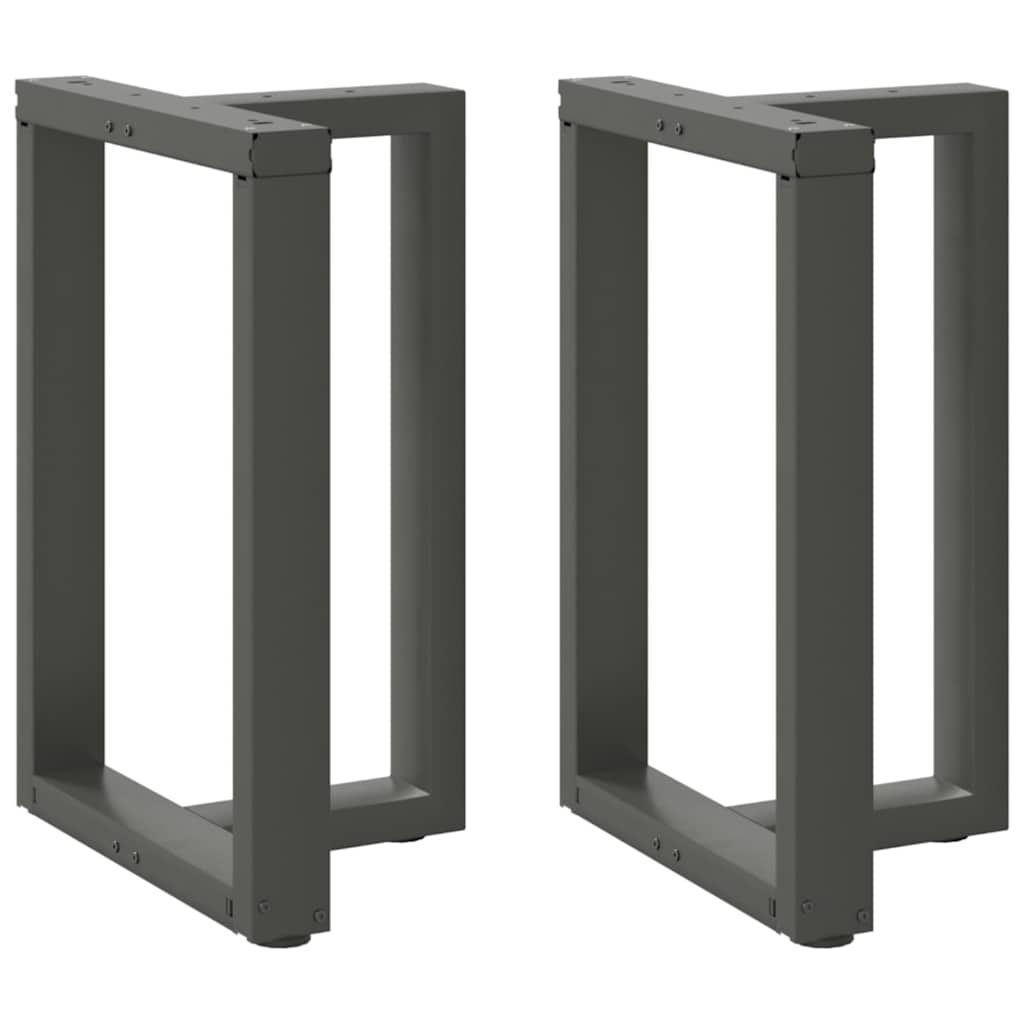 vidaXL Nogi do stołu jadalnego w kształcie litery T 2 szt. Antracyt 50x35x(72-73) cm Stal
