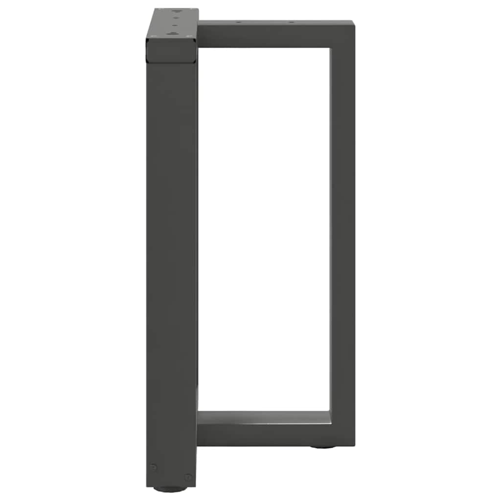 vidaXL Nogi do stołu jadalnego w kształcie litery T 2 szt. Antracyt 50x35x(72-73) cm Stal