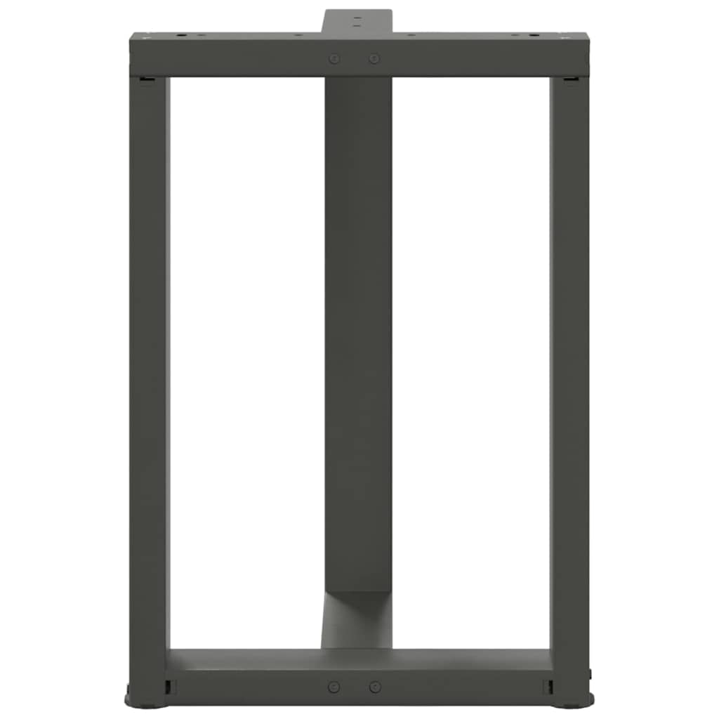 vidaXL Nogi do stołu jadalnego w kształcie litery T 2 szt. Antracyt 50x35x(72-73) cm Stal