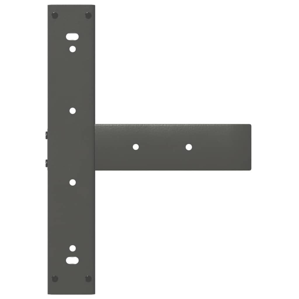 vidaXL Nogi do stołu jadalnego w kształcie litery T 2 szt. Antracyt 50x35x(72-73) cm Stal
