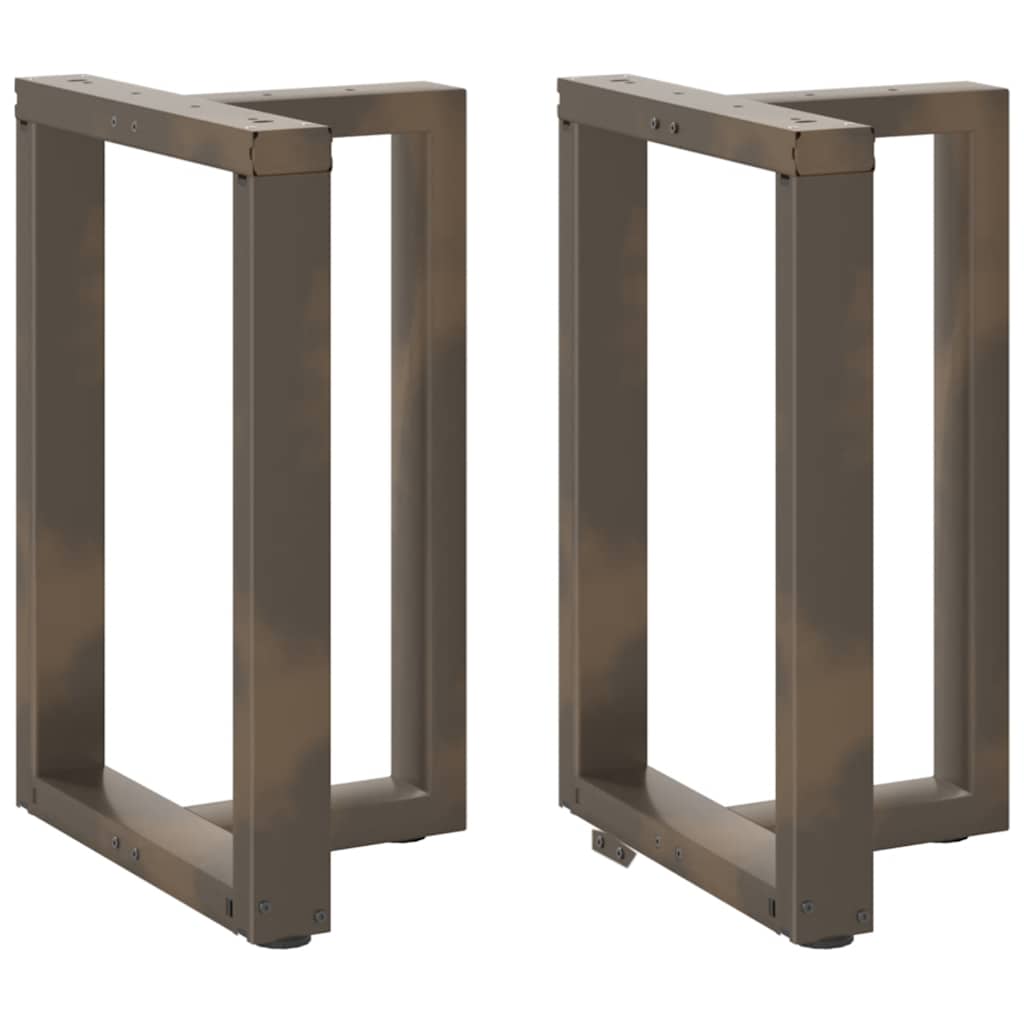 vidaXL Nogi do stołu jadalnego w kształcie litery T 2 szt. Czarne 50x35x(72-73) cm Stal