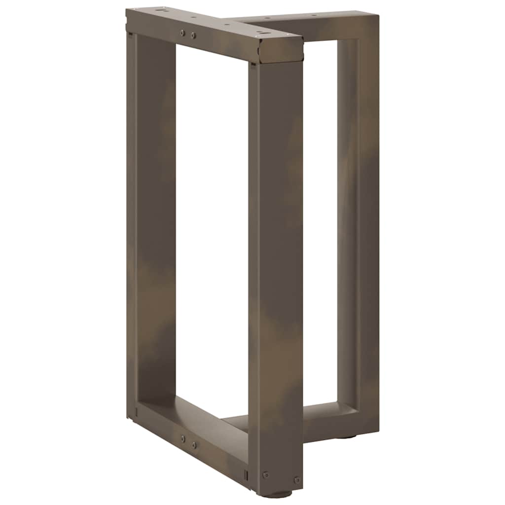 vidaXL Nogi do stołu jadalnego w kształcie litery T 2 szt. Czarne 50x35x(72-73) cm Stal