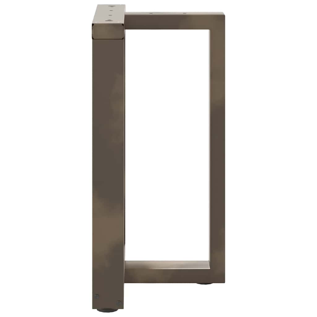 vidaXL Nogi do stołu jadalnego w kształcie litery T 2 szt. Czarne 50x35x(72-73) cm Stal