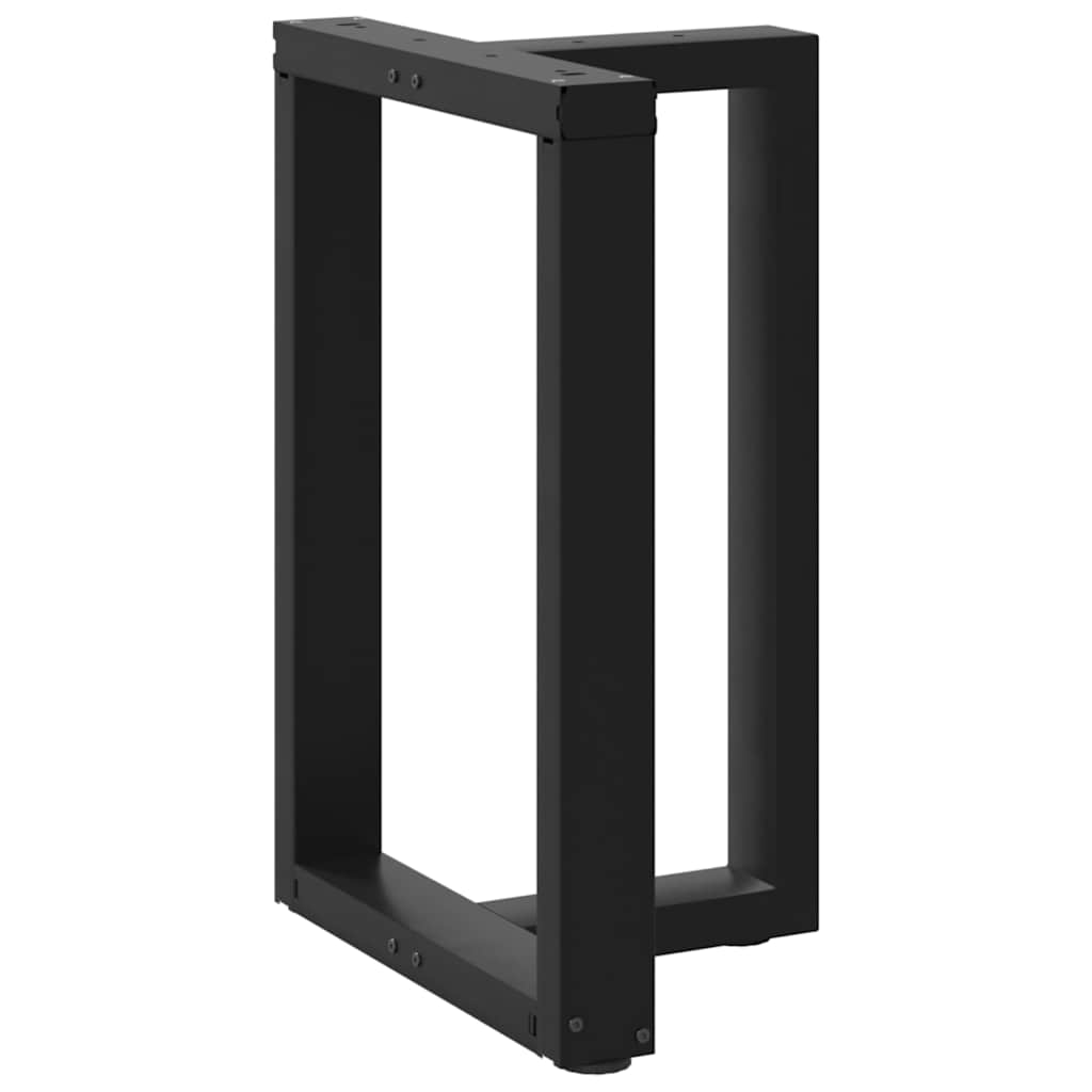 vidaXL Nogi do stołu jadalnego w kształcie litery T 2 szt. Czarne 60x35x(72-73) cm Stal