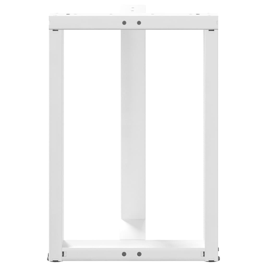vidaXL Nogi do stołu jadalnego w kształcie litery T 2 szt. Białe 60x35x(72-73) cm Stal