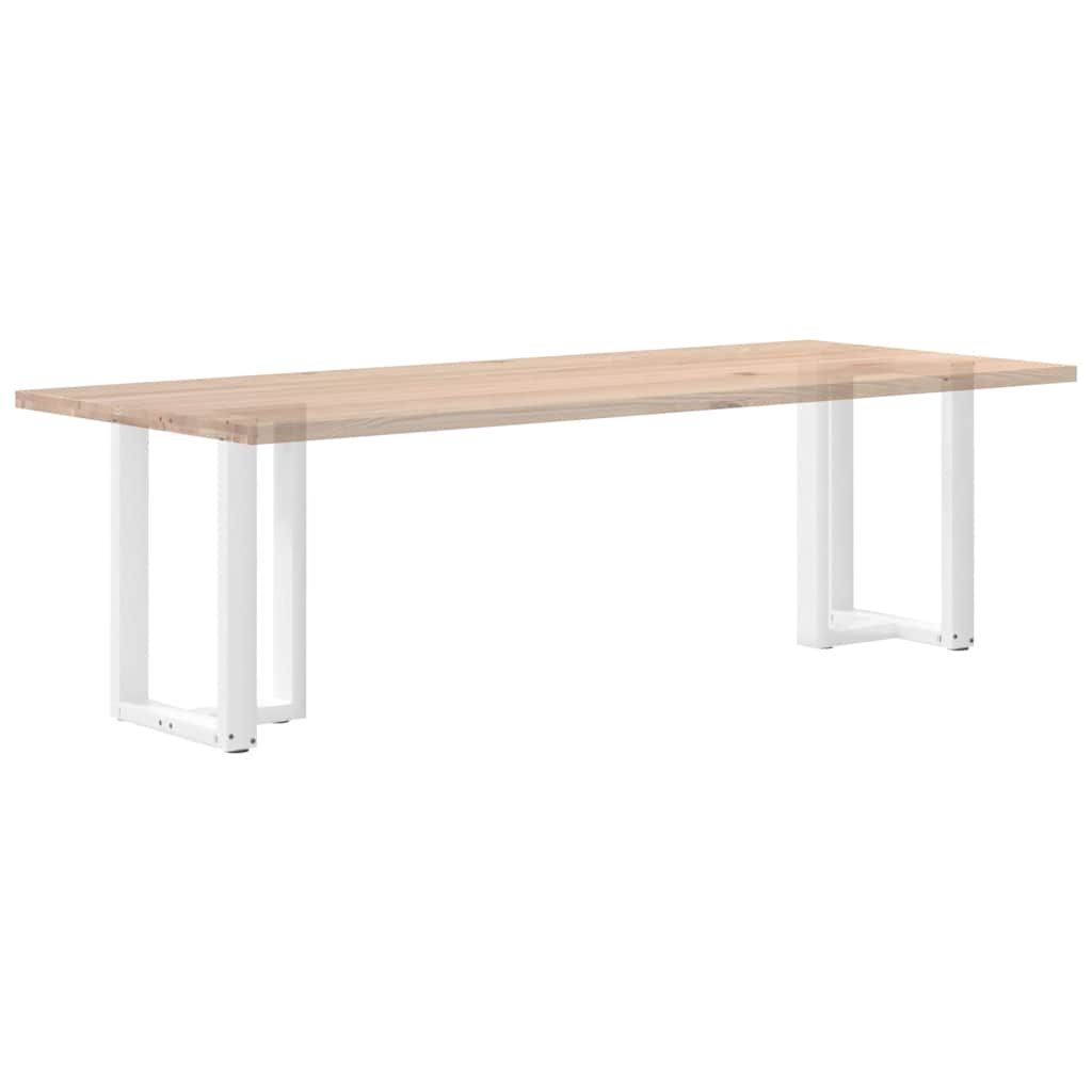 vidaXL Nogi do stołu jadalnego w kształcie litery T 2 szt. Białe 60x35x(72-73) cm Stal