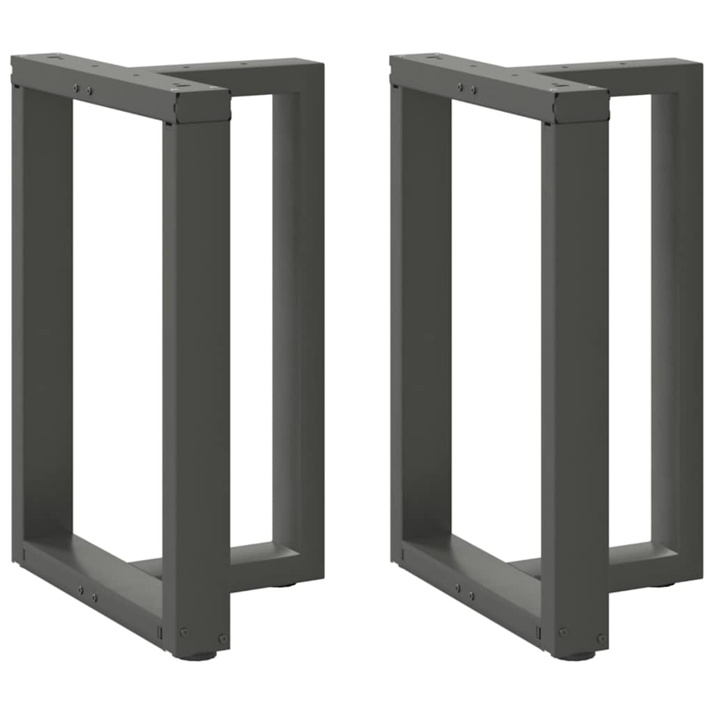 vidaXL Nogi do stołu jadalnego w kształcie litery T 2 szt. Antracyt 60x35x(72-73) cm Stal