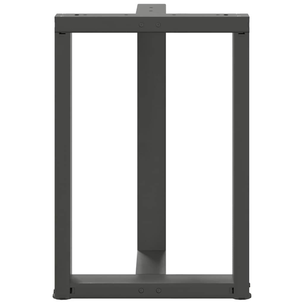 vidaXL Nogi do stołu jadalnego w kształcie litery T 2 szt. Antracyt 60x35x(72-73) cm Stal
