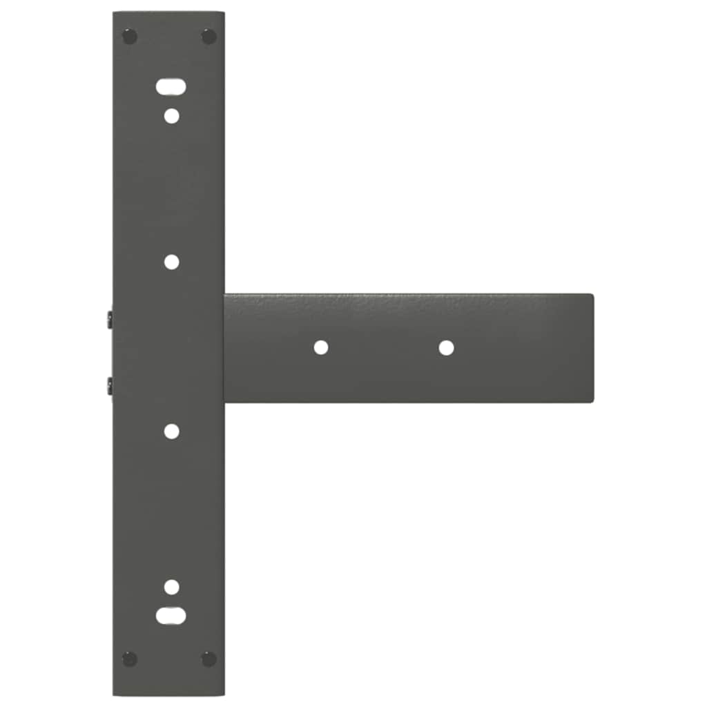 vidaXL Nogi do stołu jadalnego w kształcie litery T 2 szt. Antracyt 60x35x(72-73) cm Stal