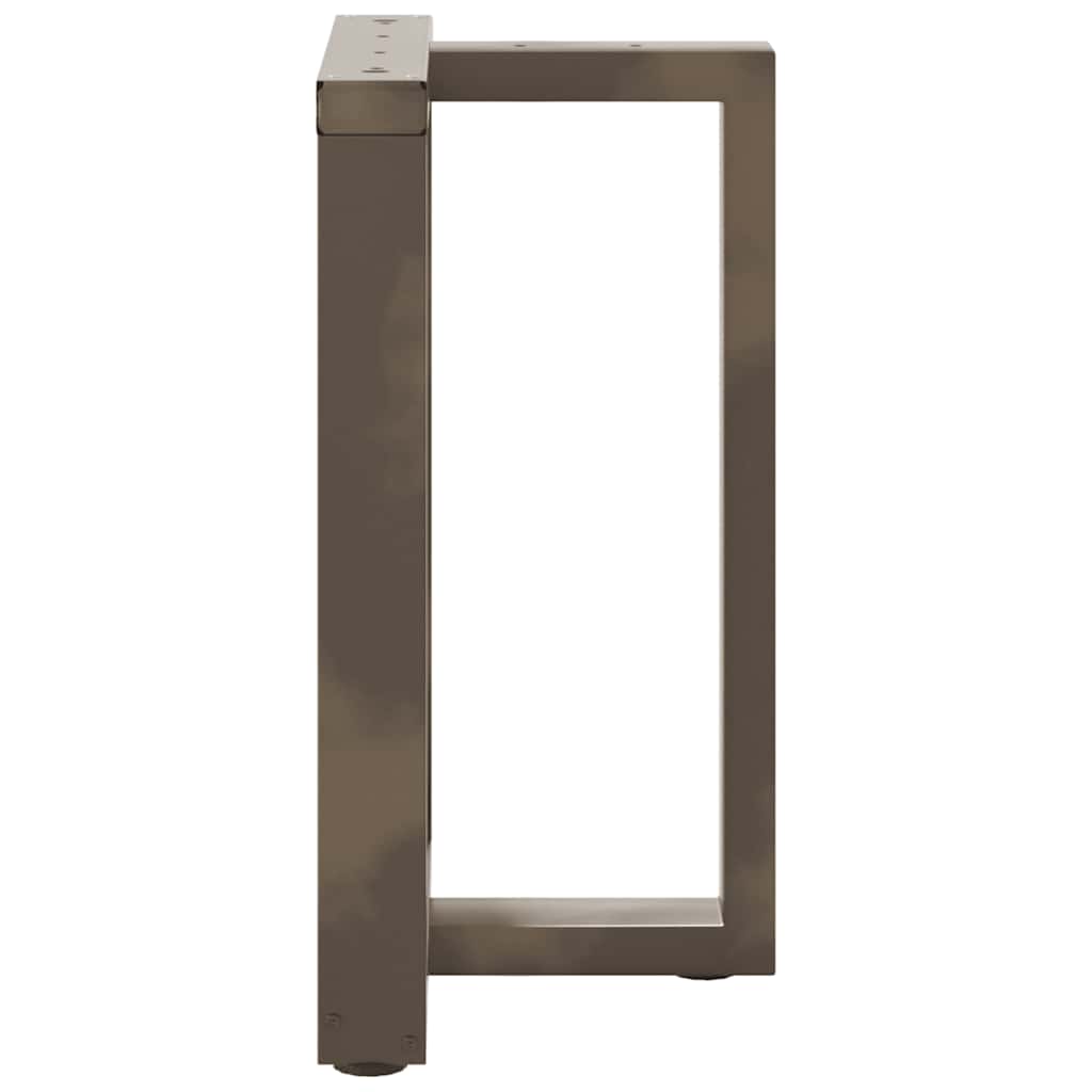vidaXL Nogi do stołu jadalnego w kształcie litery T 2 szt. Czarne 60x35x(72-73) cm Stal
