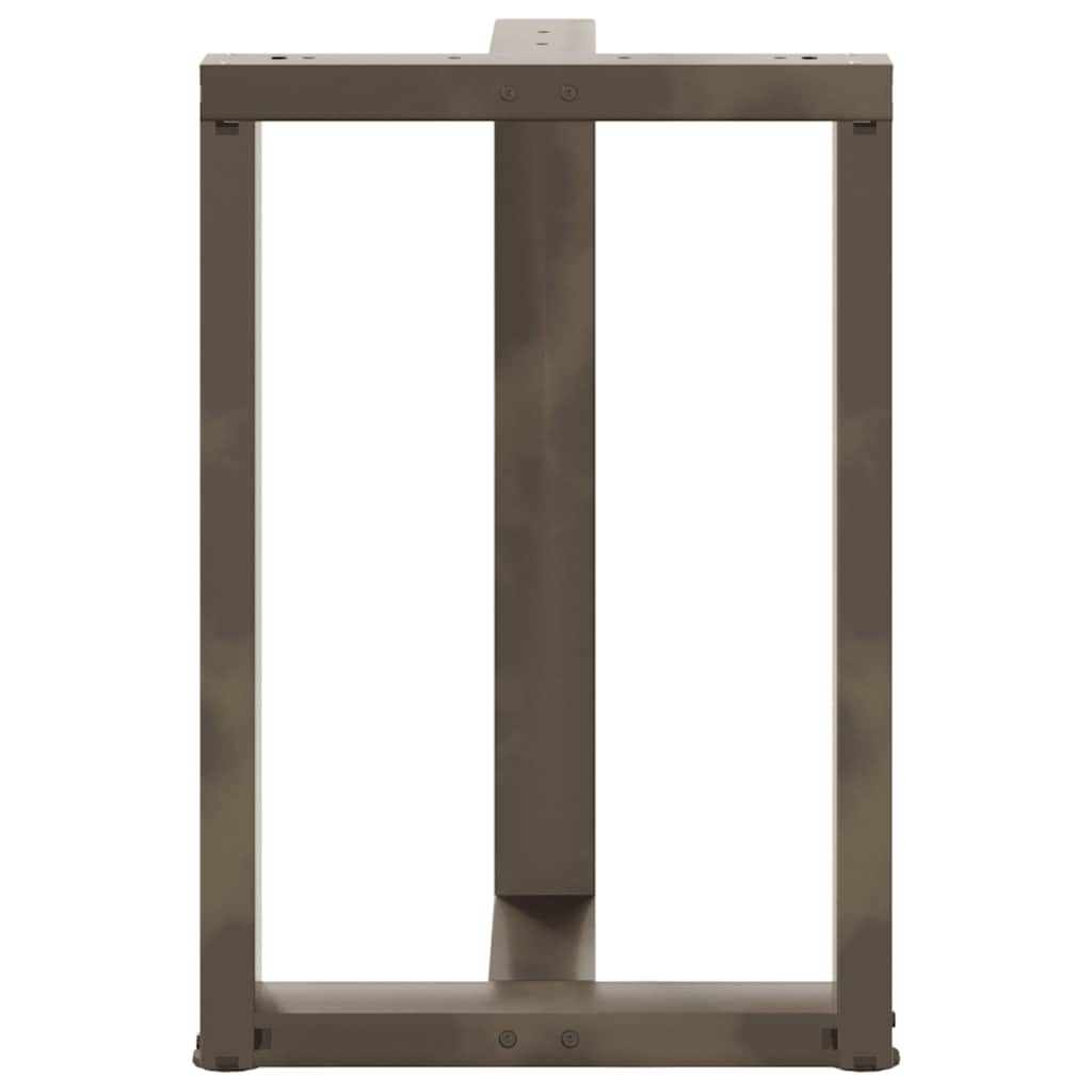 vidaXL Nogi do stołu jadalnego w kształcie litery T 2 szt. Czarne 60x35x(72-73) cm Stal