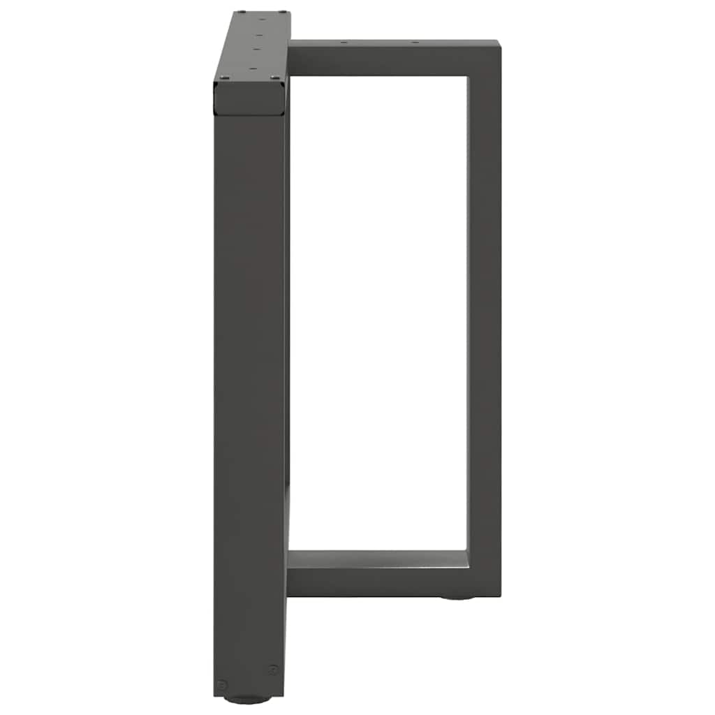 vidaXL Nogi do stołu jadalnego w kształcie litery T 2 szt. Antracyt 70x35x(72-73) cm Stal
