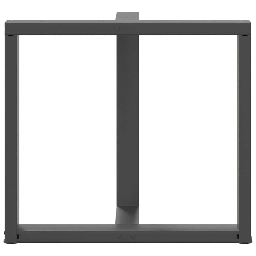 vidaXL Nogi do stołu jadalnego w kształcie litery T 2 szt. Antracyt 70x35x(72-73) cm Stal