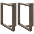 vidaXL Nogi do stołu jadalnego w kształcie litery T 2 szt. Czarne 70x35x(72-73) cm Stal