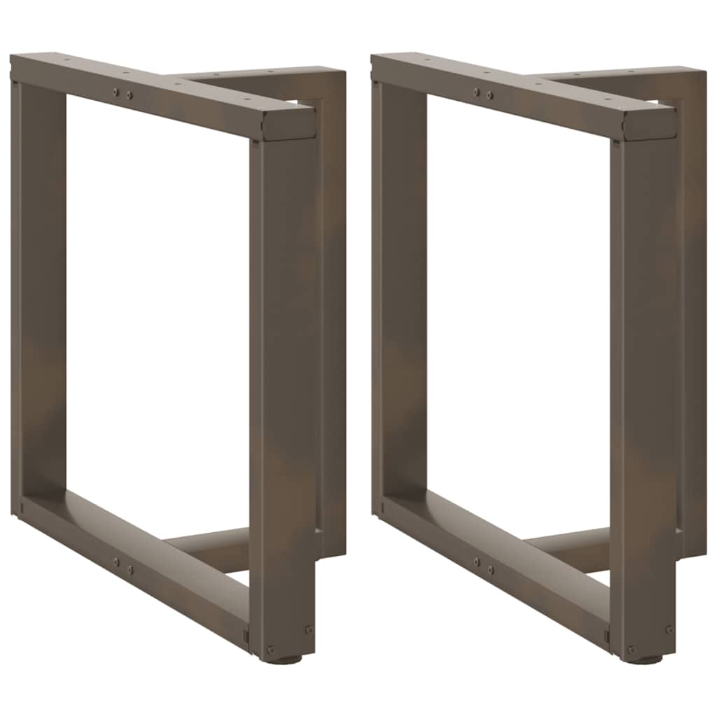 vidaXL Nogi do stołu jadalnego w kształcie litery T 2 szt. Czarne 70x35x(72-73) cm Stal