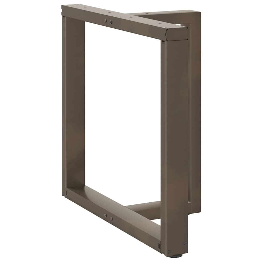 vidaXL Nogi do stołu jadalnego w kształcie litery T 2 szt. Czarne 70x35x(72-73) cm Stal