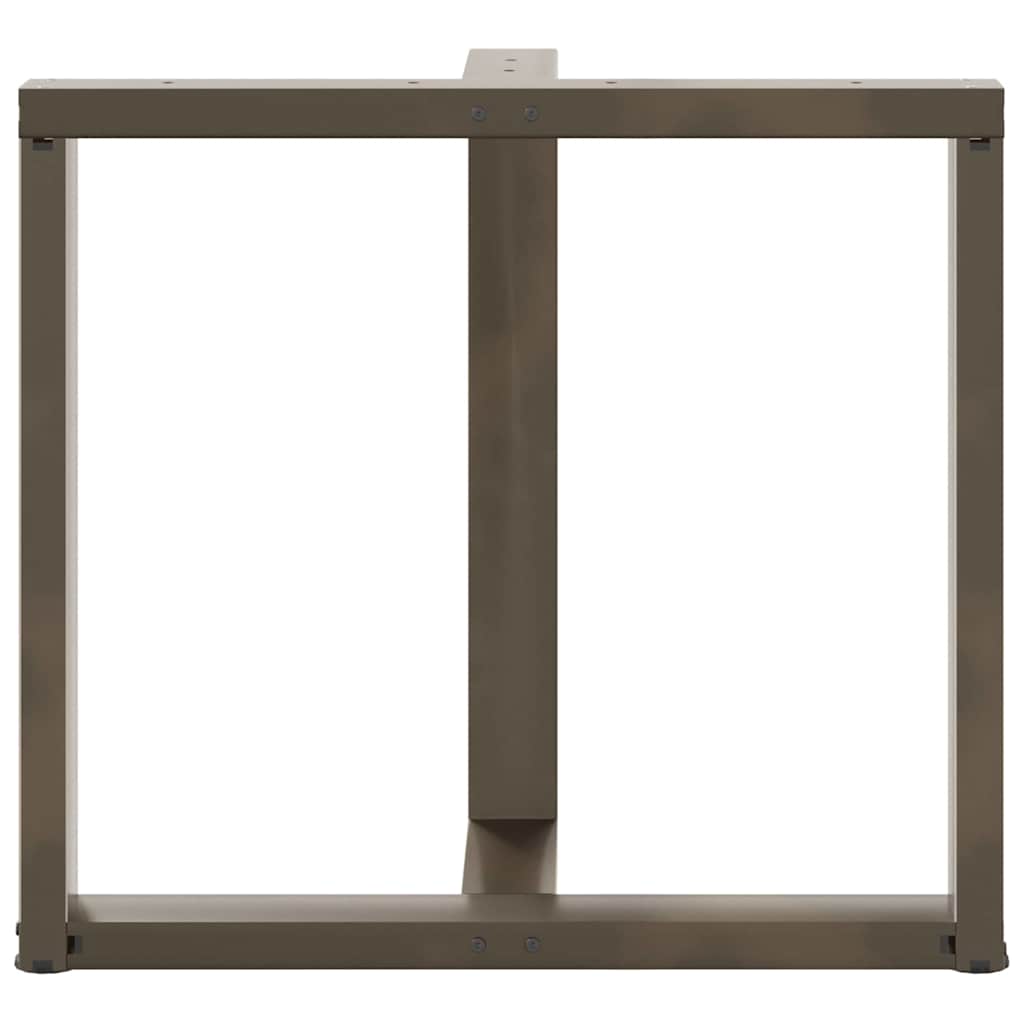 vidaXL Nogi do stołu jadalnego w kształcie litery T 2 szt. Czarne 70x35x(72-73) cm Stal