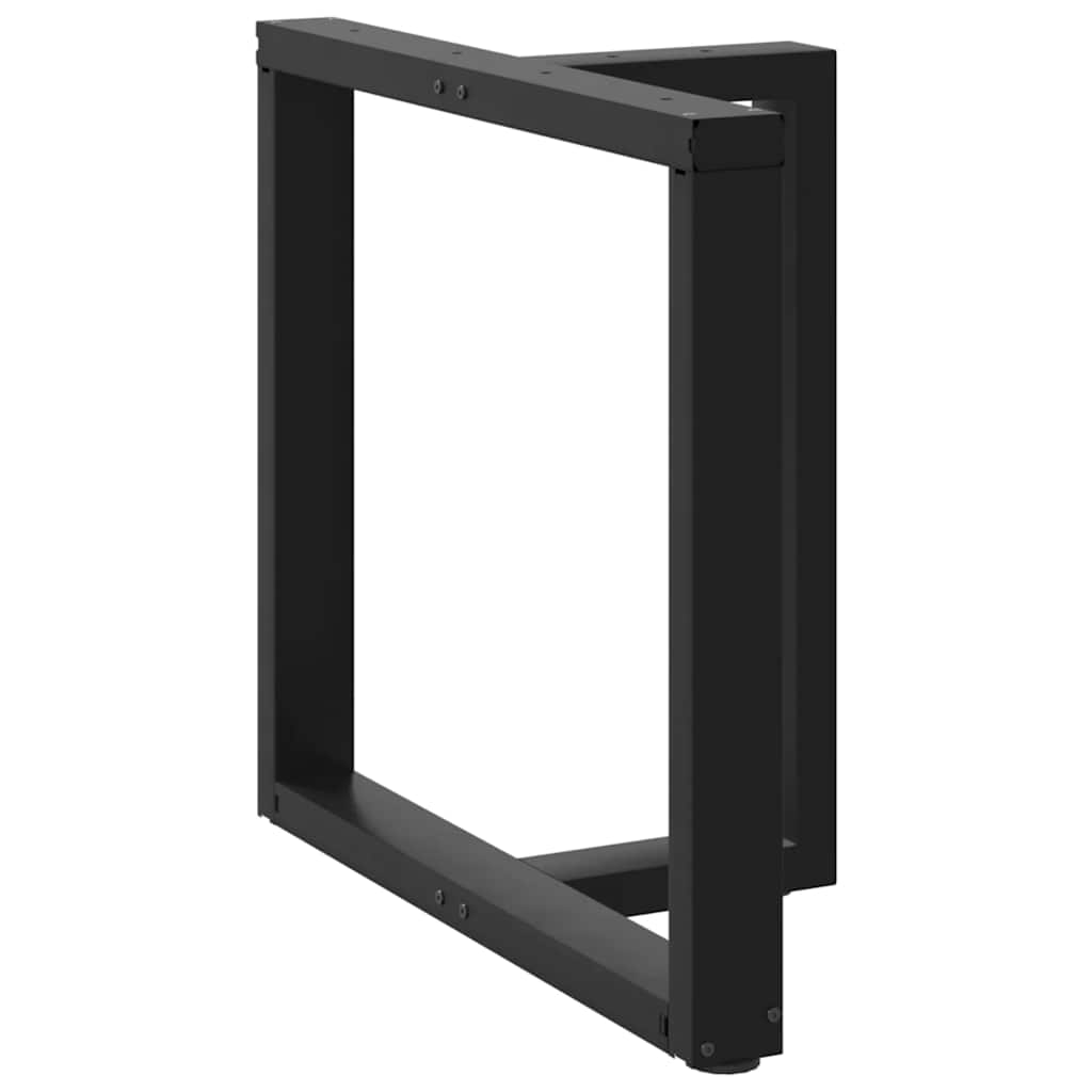 vidaXL Nogi do stołu jadalnego w kształcie litery T 2 szt. Czarne 80x35x(72-73) cm Stal