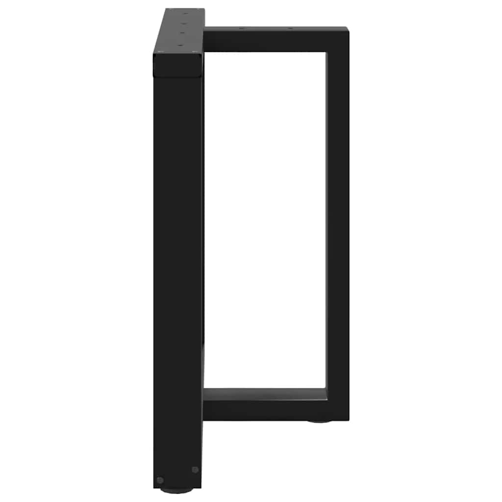 vidaXL Nogi do stołu jadalnego w kształcie litery T 2 szt. Czarne 80x35x(72-73) cm Stal