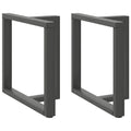 vidaXL Nogi do stołu jadalnego w kształcie litery T 2 szt. Antracyt 80x35x(72-73) cm Stal