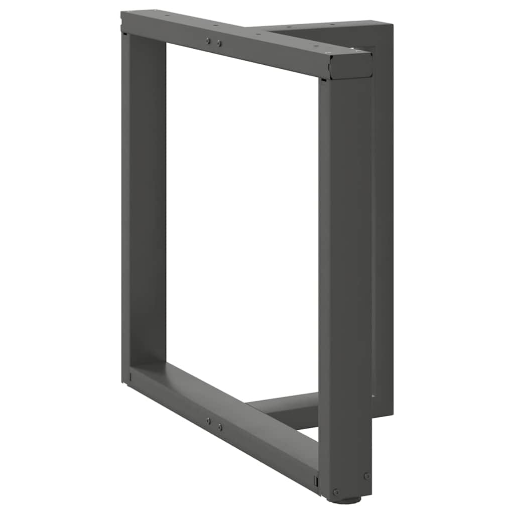 vidaXL Nogi do stołu jadalnego w kształcie litery T 2 szt. Antracyt 80x35x(72-73) cm Stal