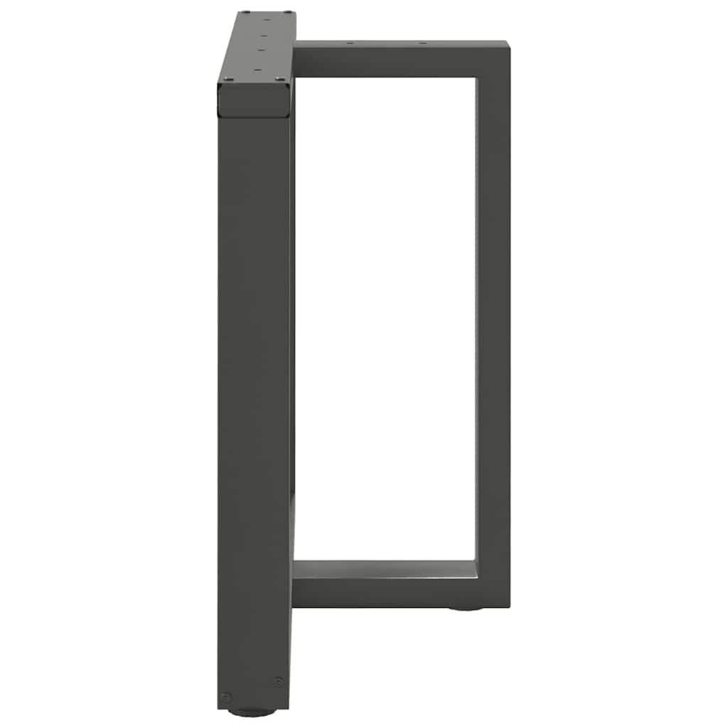 vidaXL Nogi do stołu jadalnego w kształcie litery T 2 szt. Antracyt 80x35x(72-73) cm Stal