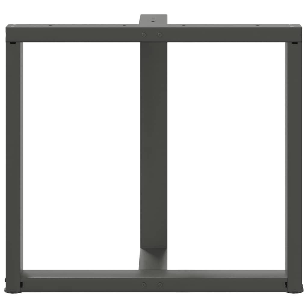 vidaXL Nogi do stołu jadalnego w kształcie litery T 2 szt. Antracyt 80x35x(72-73) cm Stal