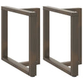 vidaXL Nogi do stołu jadalnego w kształcie litery T 2 szt. Czarne 80x35x(72-73) cm Stal