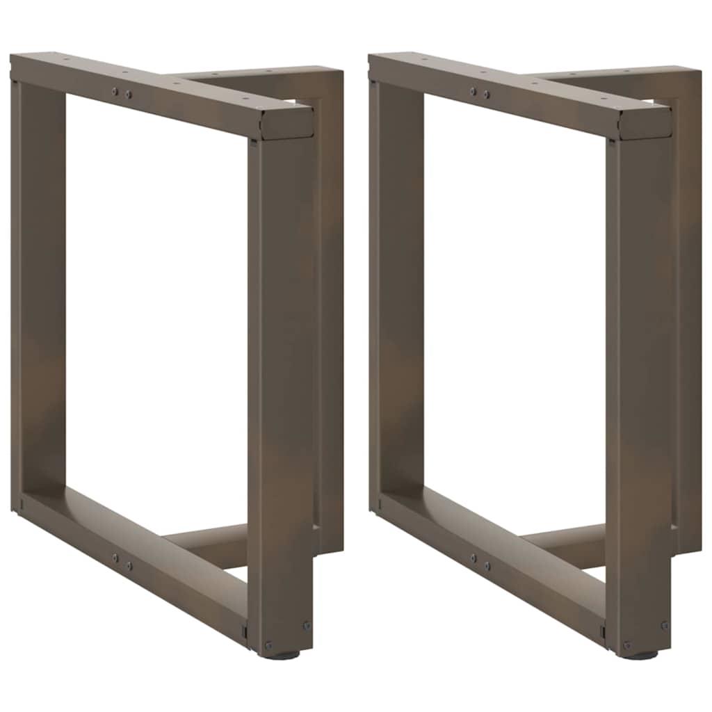 vidaXL Nogi do stołu jadalnego w kształcie litery T 2 szt. Czarne 80x35x(72-73) cm Stal