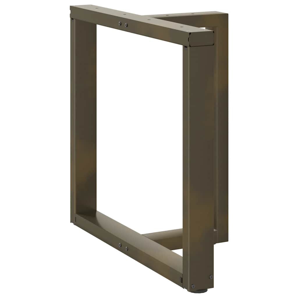 vidaXL Nogi do stołu jadalnego w kształcie litery T 2 szt. Czarne 80x35x(72-73) cm Stal
