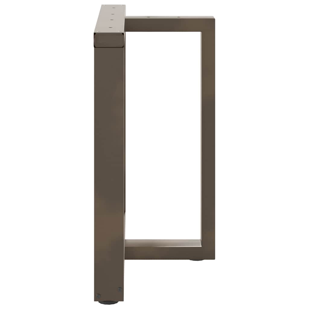 vidaXL Nogi do stołu jadalnego w kształcie litery T 2 szt. Czarne 80x35x(72-73) cm Stal