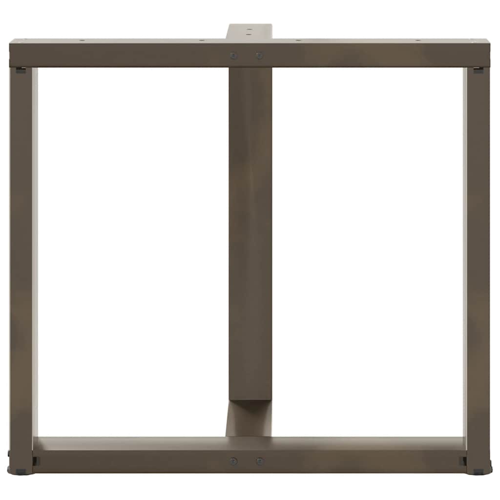 vidaXL Nogi do stołu jadalnego w kształcie litery T 2 szt. Czarne 80x35x(72-73) cm Stal