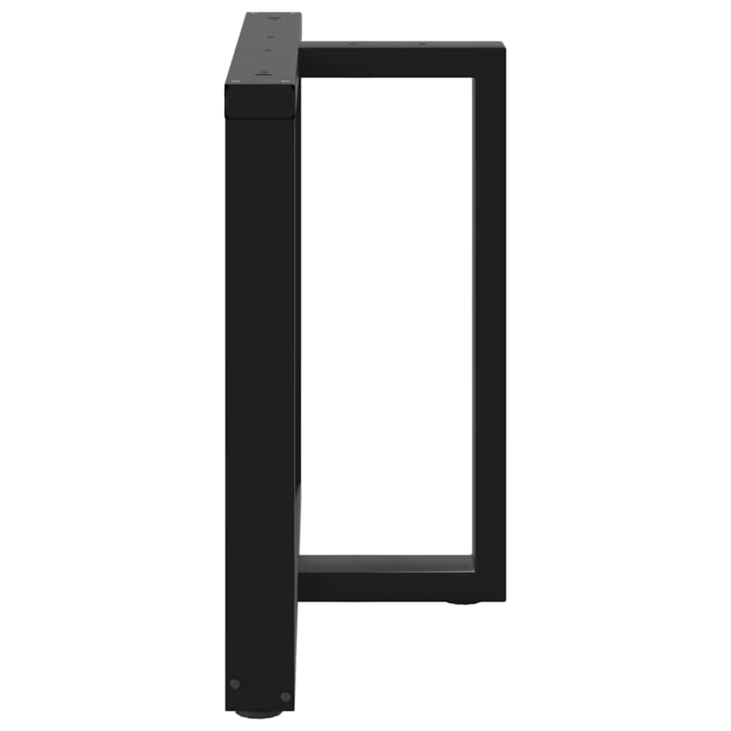 vidaXL Nogi do stołu jadalnego w kształcie litery T 2 szt. Czarne 90x35x(72-73) cm Stal
