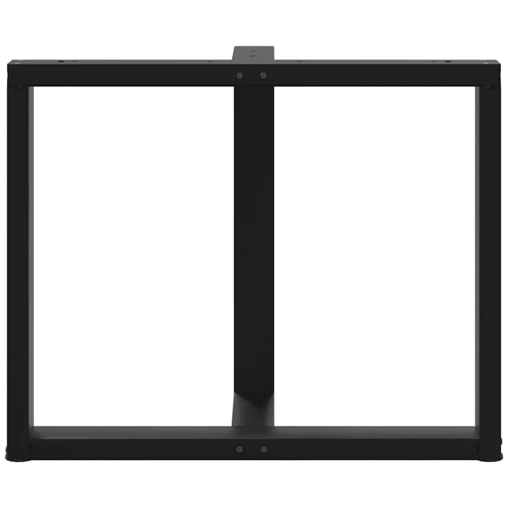 vidaXL Nogi do stołu jadalnego w kształcie litery T 2 szt. Czarne 90x35x(72-73) cm Stal