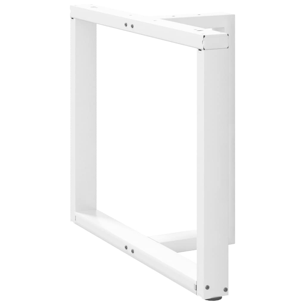 vidaXL Nogi do stołu jadalnego w kształcie litery T 2 szt. Białe 90x35x(72-73) cm Stal