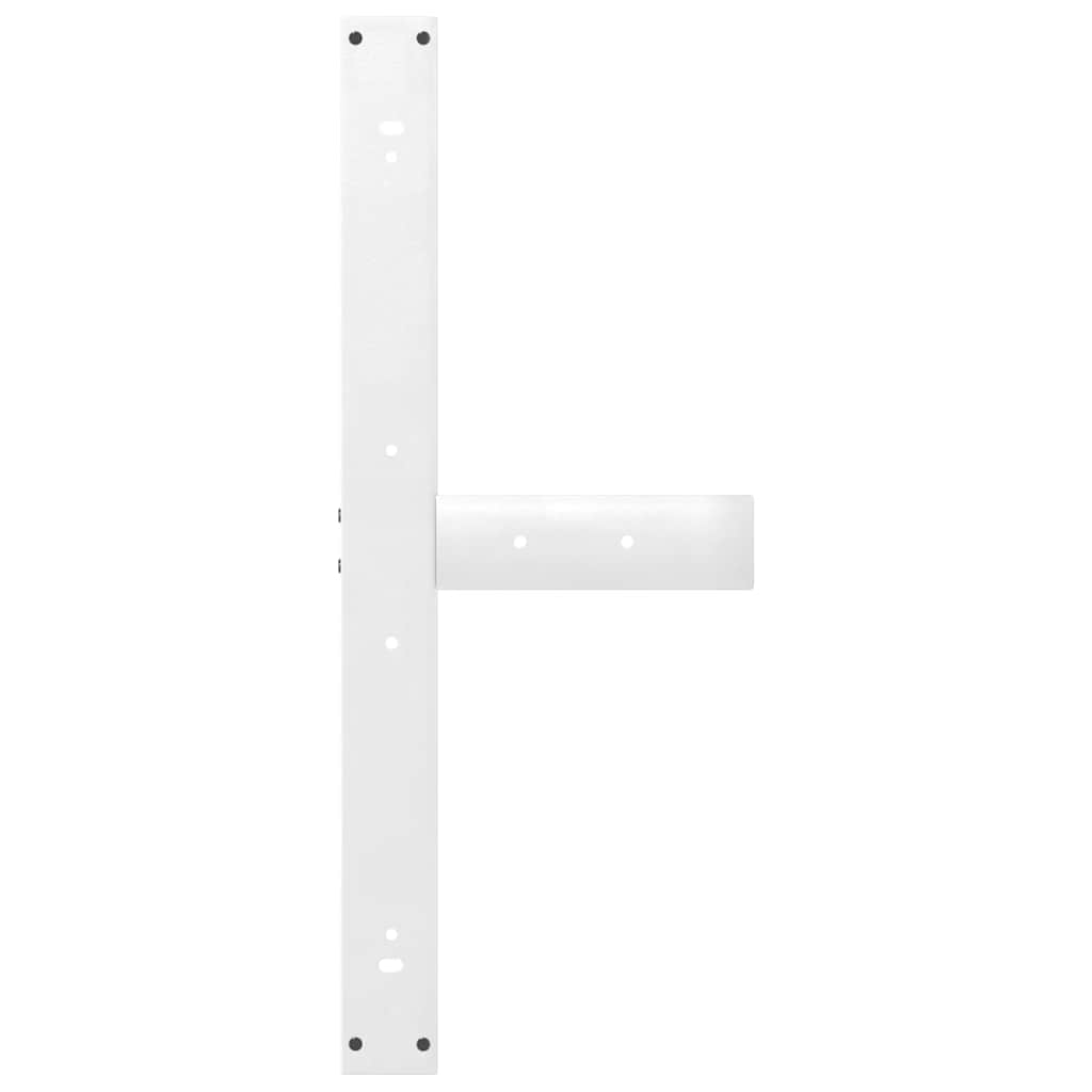 vidaXL Nogi do stołu jadalnego w kształcie litery T 2 szt. Białe 90x35x(72-73) cm Stal